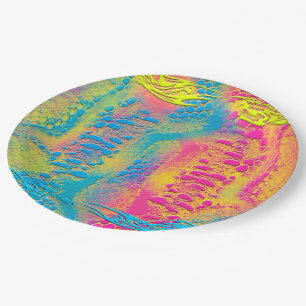 PYTHON - modern decorative fractal - Paper Plate