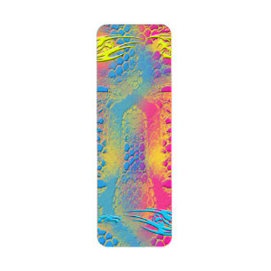 PYTHON - modern decorative fractal - Return Address Label