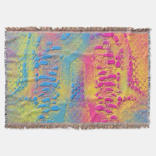 PYTHON - modern decorative fractal - Throw Blanket (Front)