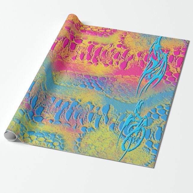 PYTHON - modern decorative fractal - Wrapping Paper (Unrolled)