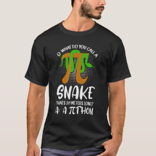 Python Pithon Pi Symbol Math Teacher T-Shirt