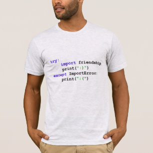 Python Program: Let's Be Friends T-Shirt