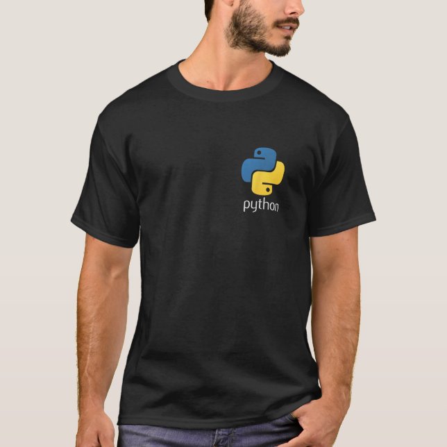 Python Programmer  Computer Developers tee  (Front)