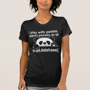 Python Programmer IT Nerd Panda Programming Humour T-Shirt