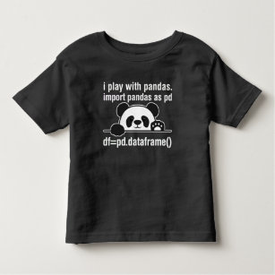 Python Programmer IT Nerd Panda Programming Humour Toddler T-Shirt