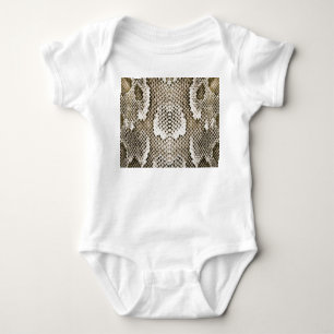 Python Skin: Animal Pattern Design Baby Bodysuit