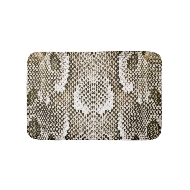 Python Skin: Animal Pattern Design Bath Mat (Front)