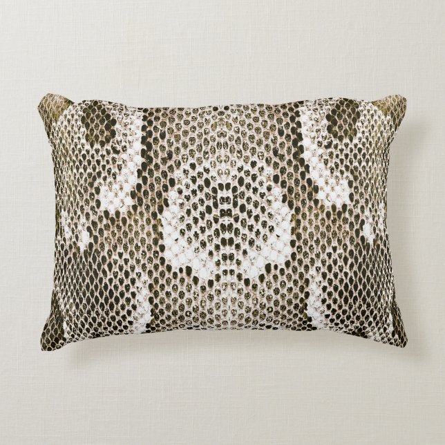 Python Skin: Animal Pattern Design Decorative Cushion (Front)