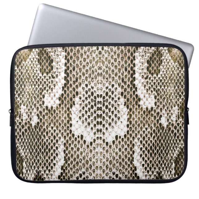 Python Skin: Animal Pattern Design Laptop Sleeve (Front)
