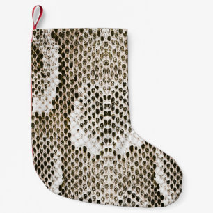 Python Skin: Animal Pattern Design Small Christmas Stocking