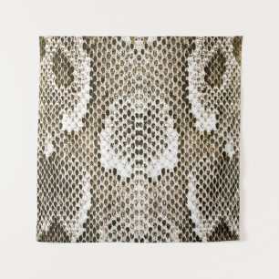 Python Skin: Animal Pattern Design Tapestry