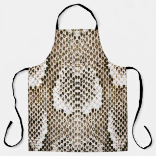 python skin, snake pattern, animal skin pattern de apron