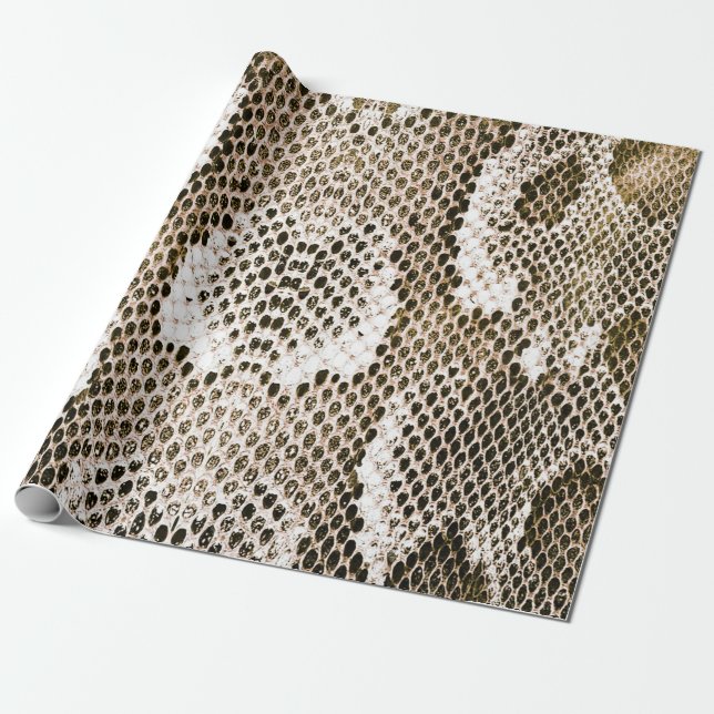 python skin, snake pattern, animal skin pattern de wrapping paper (Unrolled)