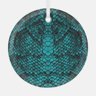Python Skin: Snake Pattern Design Glass Tree Decoration