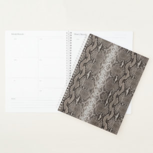 Python Snake Skin Animal Print Planner