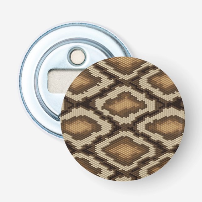 Python snake skin pattern 2 bottle opener (Front)