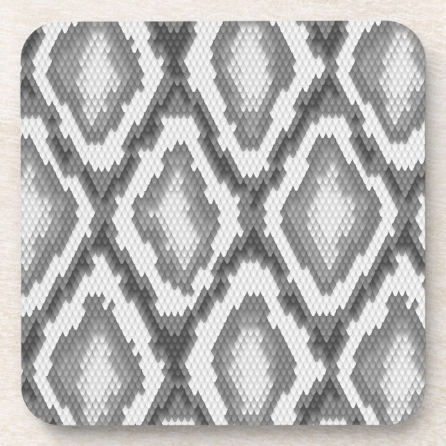 Python snake skin pattern coaster (Front)