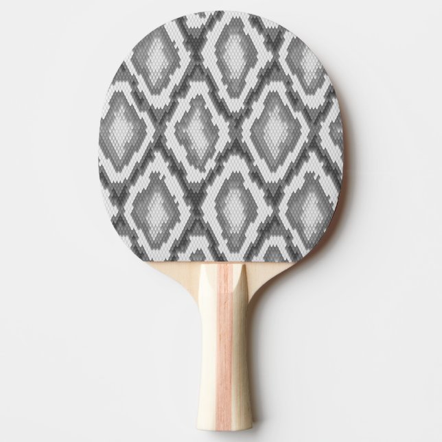 Python snake skin pattern ping pong paddle (Front)