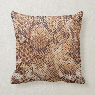 Python Snake Skin Print Cushion