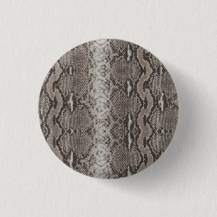 Python Snakeskin Print 3 Cm Round Badge