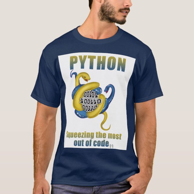 Python: Squeezing  the Most Out of Code T-Shirt (Front)