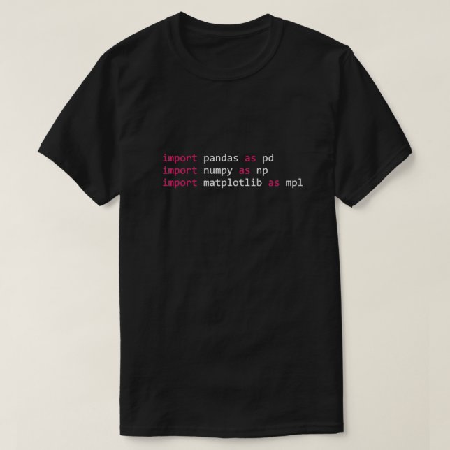 Python Starter Kit White font T-Shirt (Design Front)