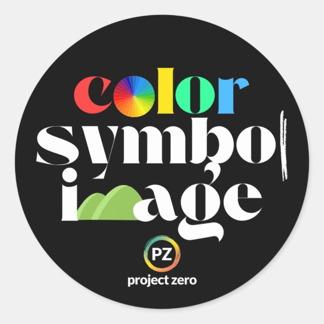 PZ Colour, Symbol, Image Sticker (Round) (Front)