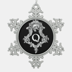 Q Monogram Initial Ornament