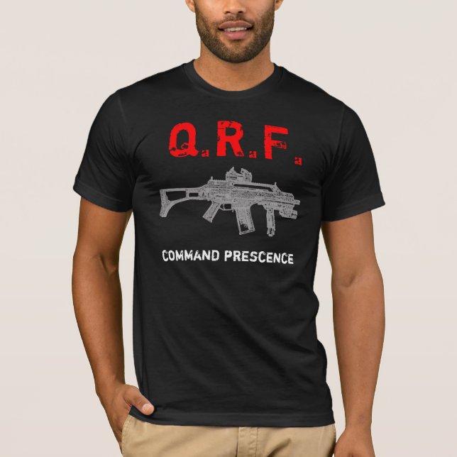 Q.R.F., command prescence T-Shirt (Front)