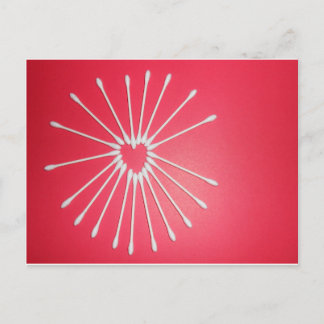 Q-Tip Heart Postcard