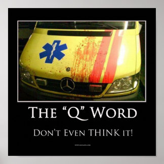 Q Word Motivational Poster