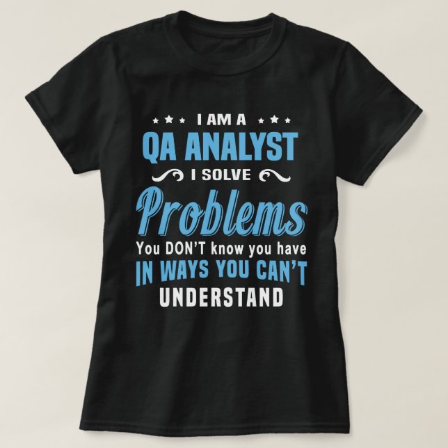 QA Analyst T-Shirt (Design Front)