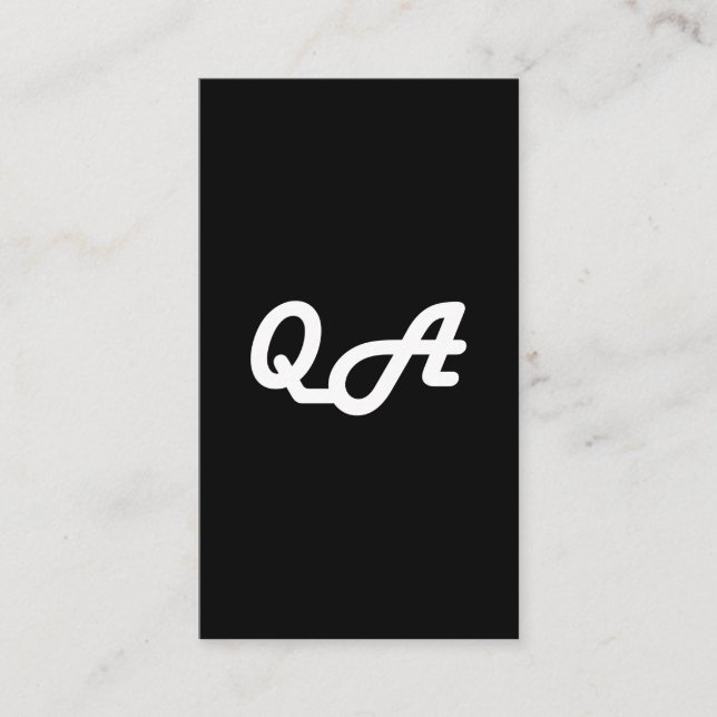 QA business card for qa testing design (Front)
