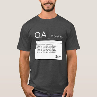 QA Monkey-white T-Shirt