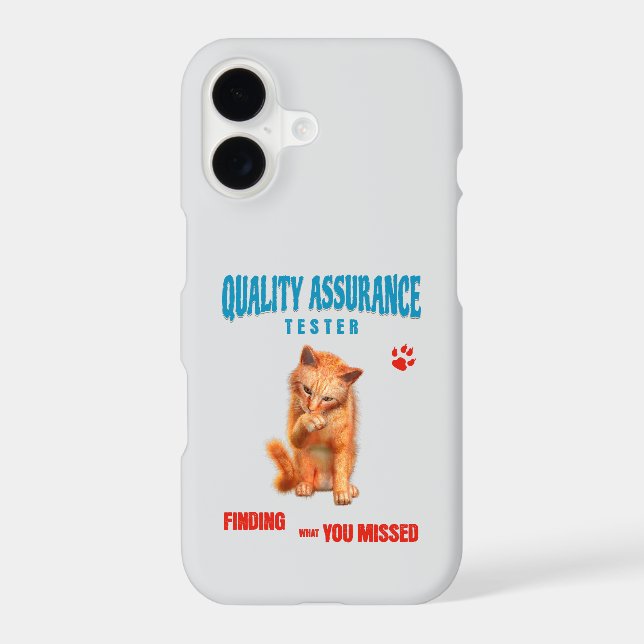 QA Tester Cat Humor (Back)