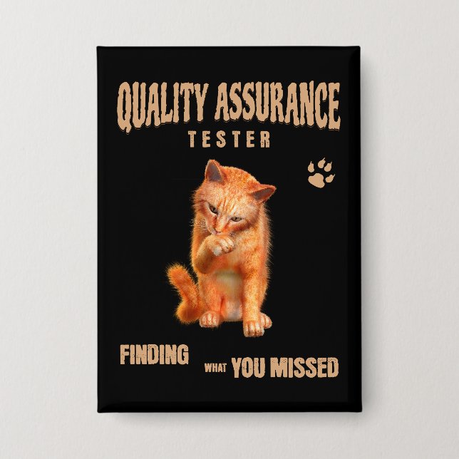 QA Tester Cat Humour (Front)