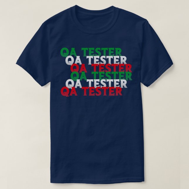 QA Tester Repeat T-Shirt (Design Front)