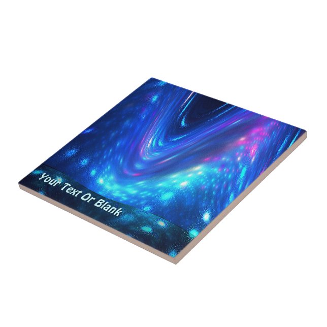 Qaanaaq - Northern Lights Ceramic Tile (Side)