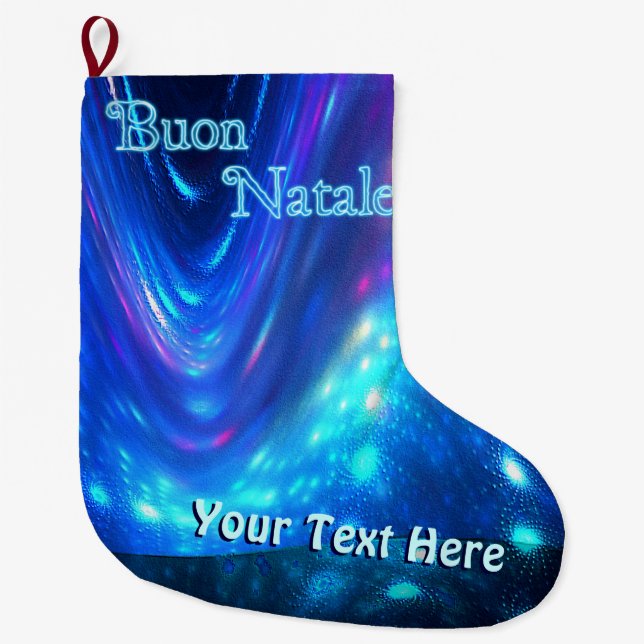 Qaanaaq - Northern Lights Large Christmas Stocking (Front)