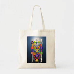 Qabalistic Tree of Life Diagram Chart Kabbalah Tote Bag