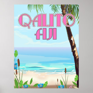 Qalito Fiji travel poster