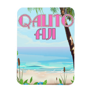 Qalito Fiji travel poster Magnet
