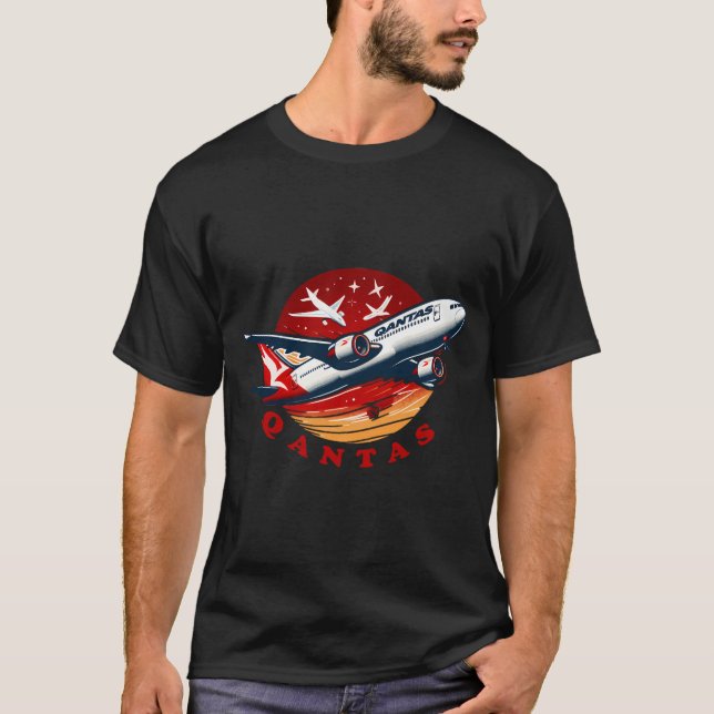 Qantas Airlines  T-Shirt (Front)