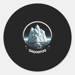 Qaqortoq Greenland Qaqortoq Iceberg Qaqortoq Vacat Classic Round Sticker