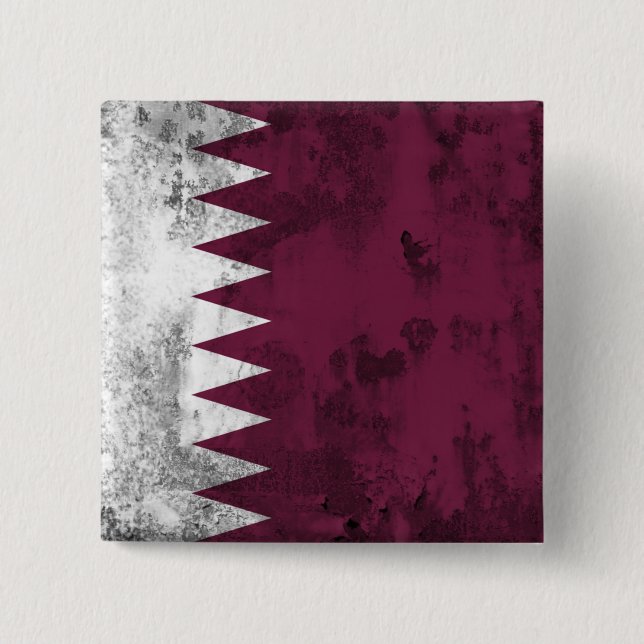 Qatar 15 Cm Square Badge (Front)