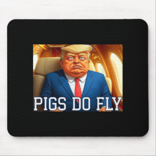 Qatar A Lago Anti Trump Qatar Plane Pigs Do Fly De Mouse Pad