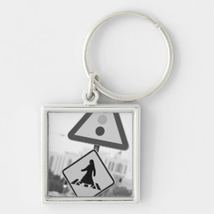 Qatar, Ad Dawhah, Doha. Arabian Pedestrian 2 Key Ring