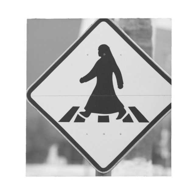 Qatar, Ad Dawhah, Doha. Arabian Pedestrian 3 Notepad (Front)