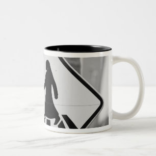 Qatar, Ad Dawhah, Doha. Arabian Pedestrian 3 Two-Tone Coffee Mug