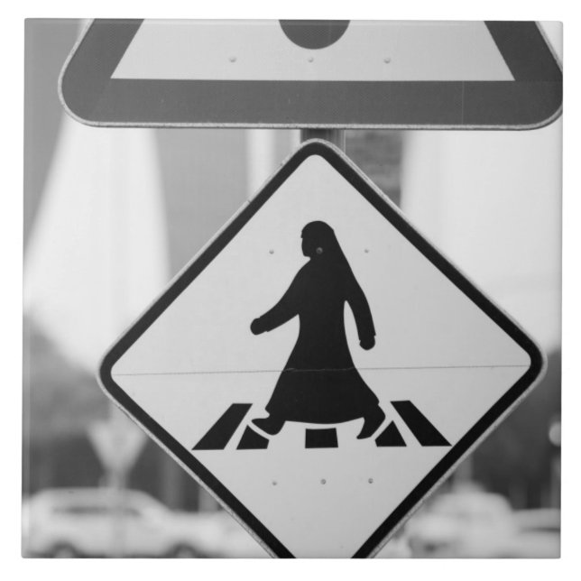 Qatar, Ad Dawhah, Doha. Arabian Pedestrian Tile (Front)